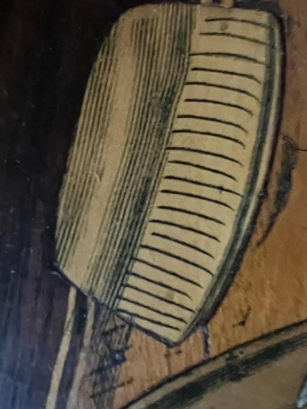 Vintage Marquetry Wood Inlay Indian Hanging Artwork - Picture 4 of 6